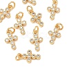 SHEGRACE Brass Micro Pave Cubic Zirconia Pendants XGRQ3D520-491G-1