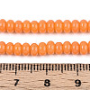 Opaque Solid Color Glass Beads Strands GLAA-ZX008-4mm-18L-4