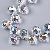 Transparent Glass Beads Strands X-GLAA-T006-14F-3