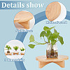3 Sets 3 Style Wood Holder for Planter Pots AJEW-BC0006-54-4