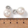 Rack Plating Brass Micro Pave Clear Cubic Zirconia Pendants KK-B103-01A-P-3