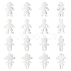 16Pcs 4 Style 201 Stainless Steel Connector Charms STAS-UN0035-52-1