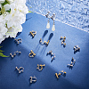 20Pcs 2 Colors 316 Surgical Stainless Steel Clip-on Earring Findings STAS-UN0063-72-2