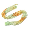 Gradient Color Natural Myanmar Jade Beads Strands G-D306-A04-3mm-2