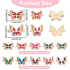 60Pcs 10 Styles Alloy Enamel Connector Charms ENAM-HY0001-25-2