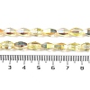 Electroplate Glass Beads Strands GLAA-Q101-03A-HP01-4