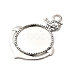 Tibetan Style Zinc Alloy Anchor Pendant Cabochons Settings TIBEP-R334-258AS-RS-2