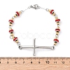 201 Stainless Steel Link Chain Bracelets BJEW-A032-01GP-03-3