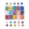15 Colors Pearlized Plated Handmade Porcelain Cabochons PORC-JP0001-01-A-1