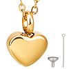 Stainless Steel Urn Ashes Necklace NJEW-CN0001-03G-1