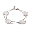 Non-Tarnish 304 Stainless Steel Saint Benedict Link Bracelet for Men Women STAS-E160-34P-1