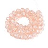 Transparent Crackle Glass Beads Strands GLAA-N053-8mm-09-2