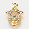 Alloy Rhinestone Links connectors ALRI-S170-19G-1