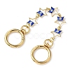 Alloy Evil Eye Enamel Link Bag Extender Chains AJEW-BA00132-04-1