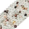 Natural Green Lodolite Quartz Beads Strands G-P611-C30-01-2