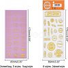 Glitter Self Adhesive Waterproof Hot Stamping Stickers DIY-PH0001-95-2