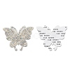 Nbeads Butterfly Glass Rhinestone Patches DIY-NB0005-13-2