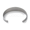 304 Stainless Steel Cuff Bangles BJEW-P307-02B-P-3