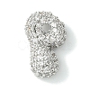 Rack Plating Brass Clear Cubic Zirconia Pendants KK-S378-01P-P-1