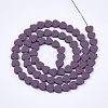 Spray Painted Non-magnetic Synthetic Hematite Beads Strands G-T124-34A-4