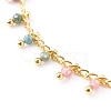 Natural Multicolor Tourmaline Pendant Necklaces NJEW-JN03340-2
