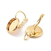 Rack Plating Brass Leberback Earring KK-C063-16G-2