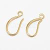 Brass Earring Hooks KK-F714-06G-2