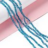 Electroplate Glass Beads Strands X-EGLA-R048-2mm-17-2