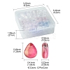 8 Colors Transparent Spray Painted Glass Beads GLAA-FS0001-85-4