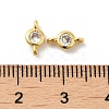 Rack Plating Brass Pave Clear Cubic Zirconia Connector Charms LS-KK-G477-02G-3