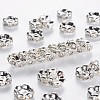 Brass Middle East Rhinestone Spacer Beads RSB029NF-01-1