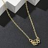 2MM Brass Cable Chain Necklaces NJEW-G183-03G-02-2