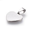 Tarnish Resistant 304 Stainless Steel Mirror Polished Finish Stamping Blank Tag Pendants X-STAS-L220-02B-2