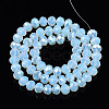 Electroplate Glass Beads Strands EGLA-A034-J8mm-A10-4