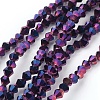 Transparent Electroplate Glass Beads Strands EGLA-A039-T3mm-UA04-1