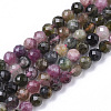 Natural Multicolor Tourmaline Beads Strands G-S361-4mm-017-1