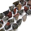 Raw Rough Natural African Bloodstone Beads Strands GG-CBA0B77-A09-01-2