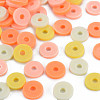 4 Colors Handmade Polymer Clay Beads CLAY-N011-032-37-1