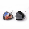 Handmade Gold Sand Lampwork Pendants LAMP-S189-16-B-3