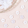 200Pcs 2-Hole Resin Buttons RESI-SP0001-52B-6