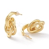 Brass Love Knot Earrings EJEW-A056-15G-2