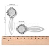 Tibetan Style Bookmark Cabochon Settings X-TIBE-S157-AS-NR-3