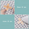 24Pcs 3 Styles Adhesive Bandage Shape Medical Theme Non-Woven Fabrics Computerized Embroidery Cloth Iron on/Sew on Patches PATC-CY0001-34-5