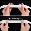 Imitation Nylon Flat Elastic Non-slip Band OCOR-WH0089-02A-02-3