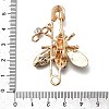 Zinc Alloy Enamel Rhinstone Brooches JEWB-V001-03C-01-3
