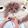 5 Yards Pleated Organza Pleated Lace Ribbon OCOR-PH0004-67B-3