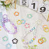 26Pcs Spray Painted Alloy Spring Gate Rings FIND-SC0022-55-4