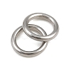 304 Stainless Steel Closed Jump Rings STAS-G393-06P-03-3