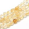Natural Citrine Beads Strands G-R445-6x8-16-1