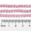 Baking Painted Transparent Glass Beads Strands DGLA-F029-J4mm-04-5